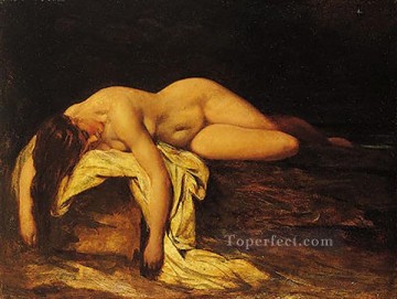William Etty Painting - Nude Woman Asleep William Etty